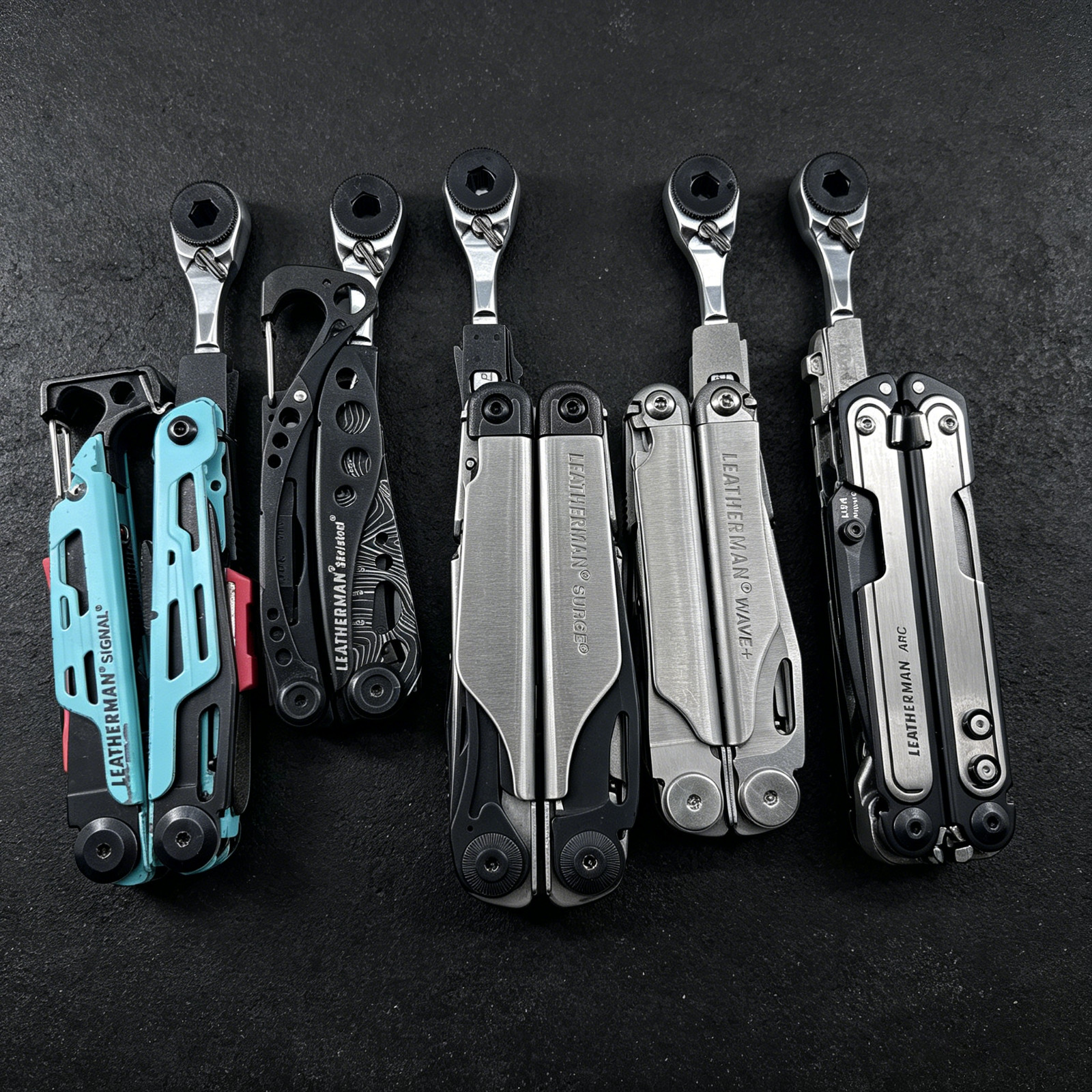 60-Tooth 80Nm Mini Ratchet Wrench Fits Standard Flat Bits For Leatherman Multito