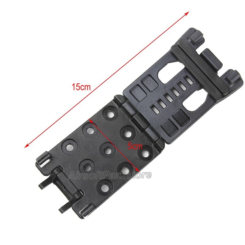 4pcs EDC Belt Clip Gear Multi Function K Sheath Kydex Scabbard Waist Clamp Black