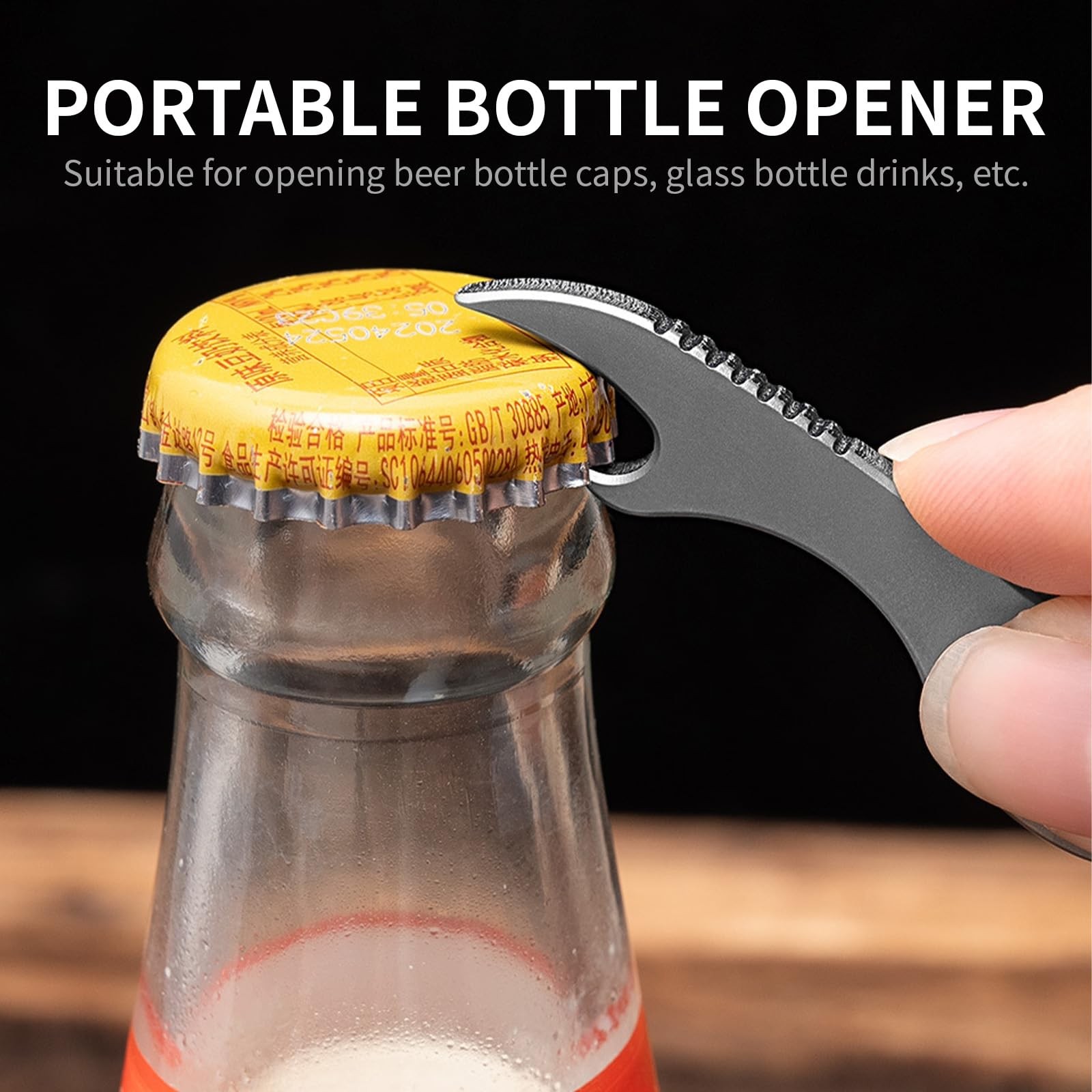 Titanium Alloy Multi-Tool Crowbar, Mini EDC Crowbar, Bottle…