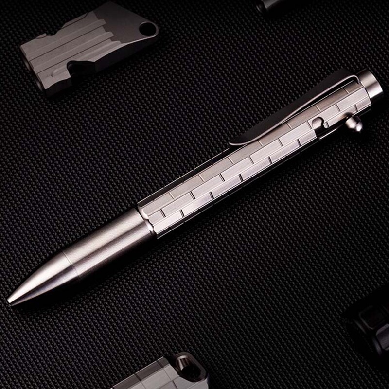 Titanium Alloy Pen Portable EDC Tools Pen TC4 Ballpoint Pen Men Office Pen Gifts