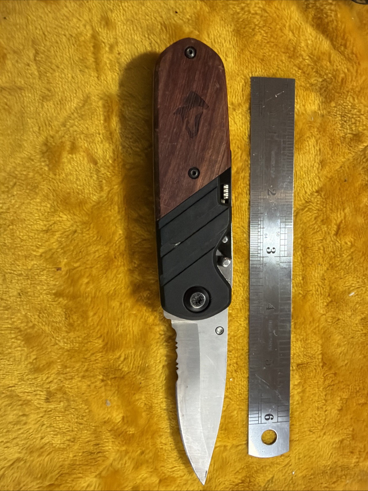 Husky Folding Multi-Tool Utility Knife and a Partially Serrated SS Knife Blade