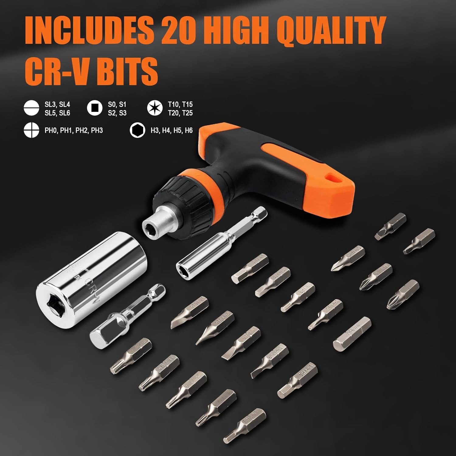 Universal Socket Tool Set, Stocking Stuffers for Men Gifts for Men,Ratcheting Sc