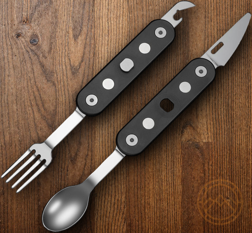 Civivi Partake Multi Tool Stainless Knife Fork Spoon Can Opener Magnet-Nesting