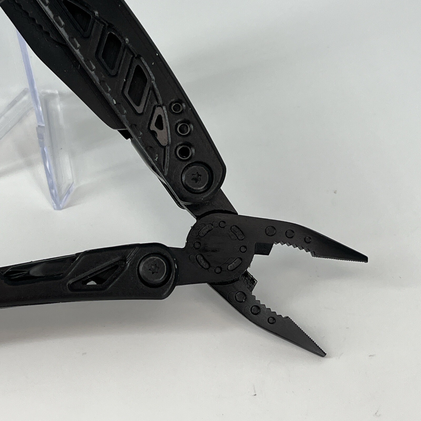 Pohaku Black Stainless Steel Multi Tool Knife, Pliers, File & More Nylon Sheath