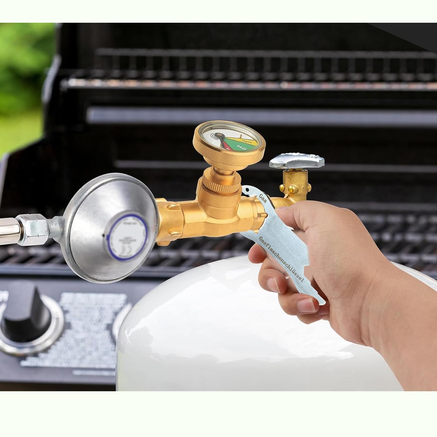 Stainless Steel Cylinder Key – Multi Function Regulator Key with Integrated…