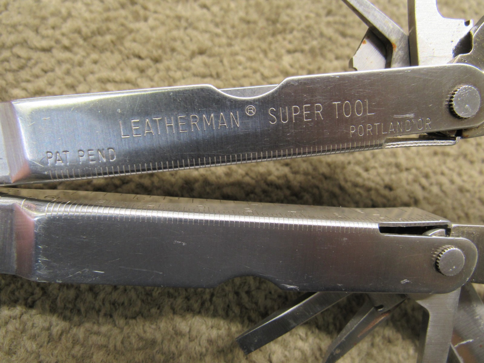 Leatherman Supertool Multi Plier Missing Saw Blade No Sheath 02/ 1995 Dated USA
