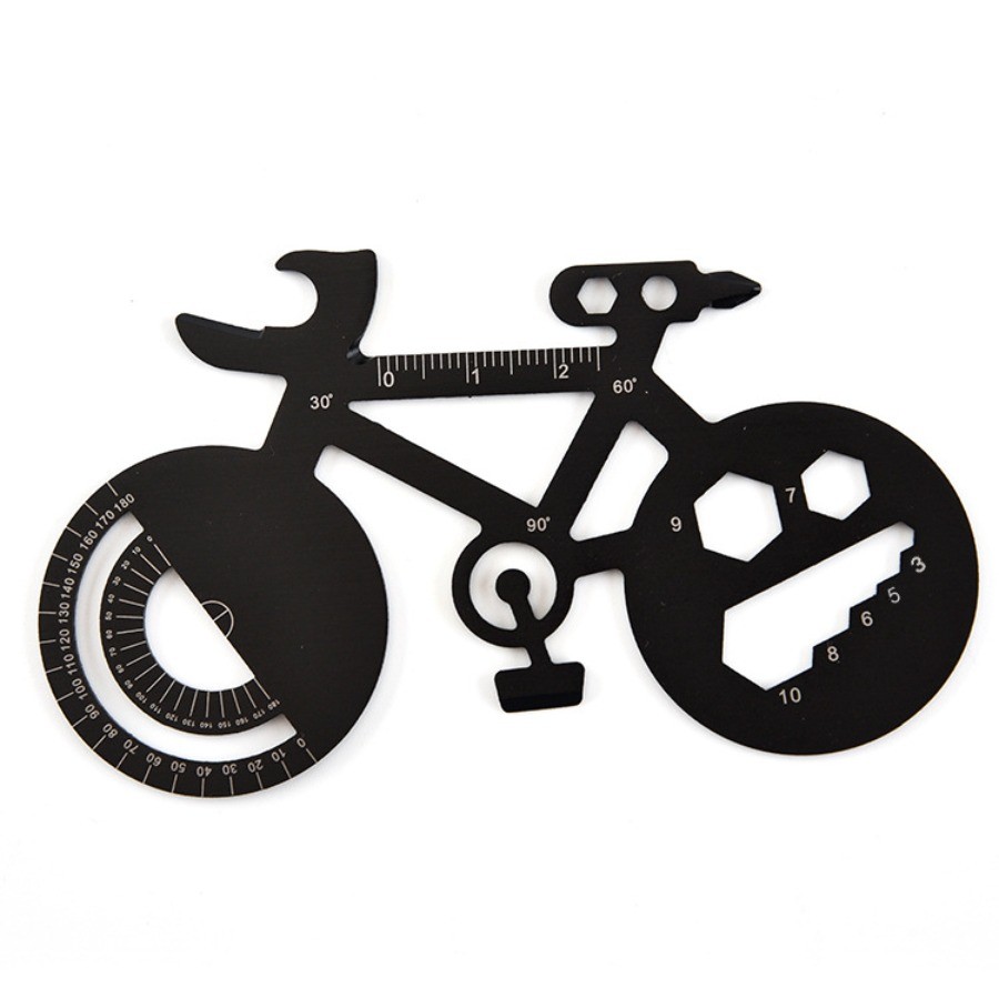 Stainless Steel Bicycle Card Tool Creative Bottle Opener Wrench Outdoor EDC