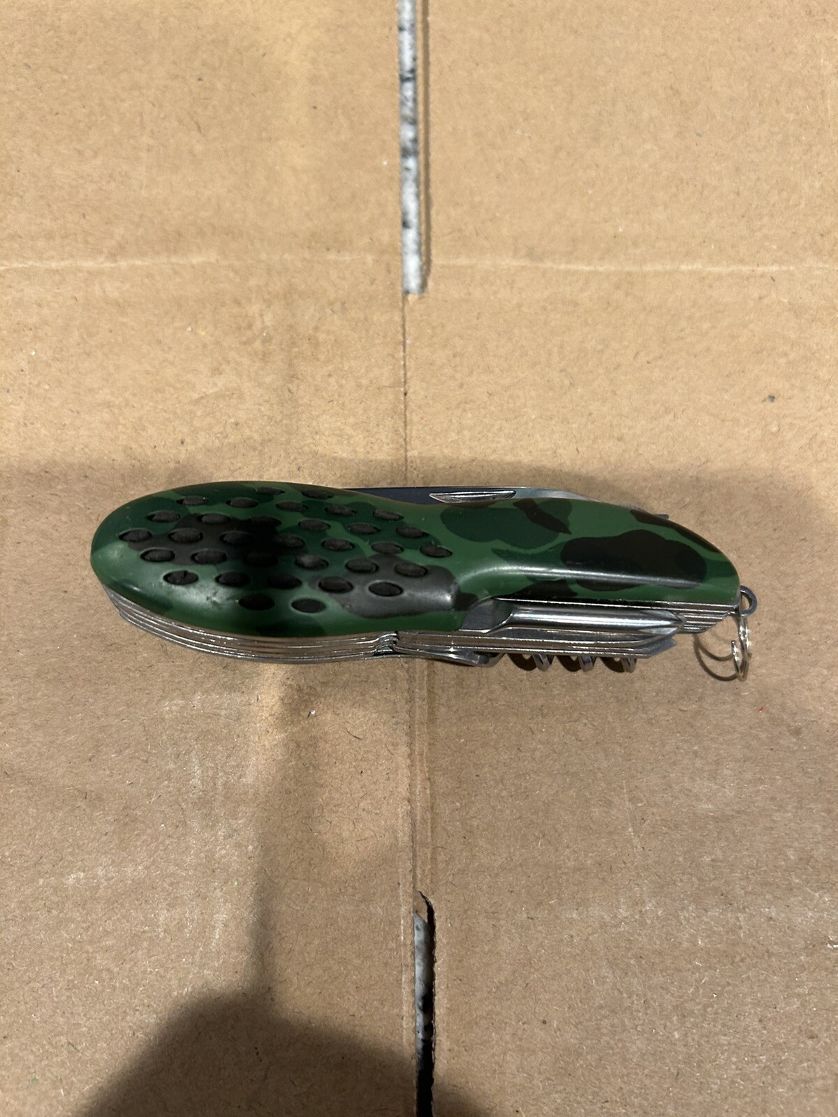 Multi Tool SAK Camo Plastic Handle Scissors Corkscrew