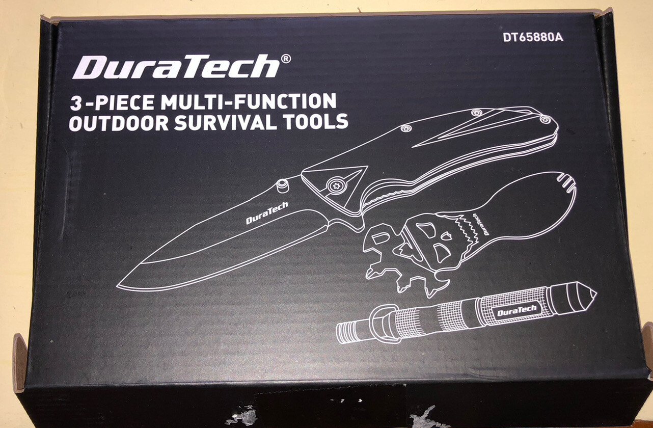 DURATECH Tactical Folding Knife, Multitool Combo Kit, Tactical Survival Tools