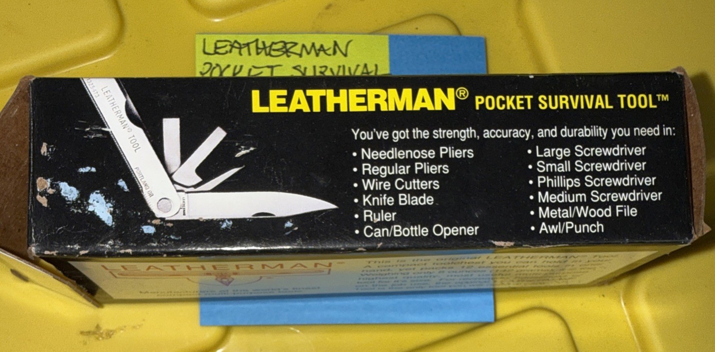 Leatherman Pocket Survival Tool Pliers In Your Pocket OriginalMultiTool NEW NIB