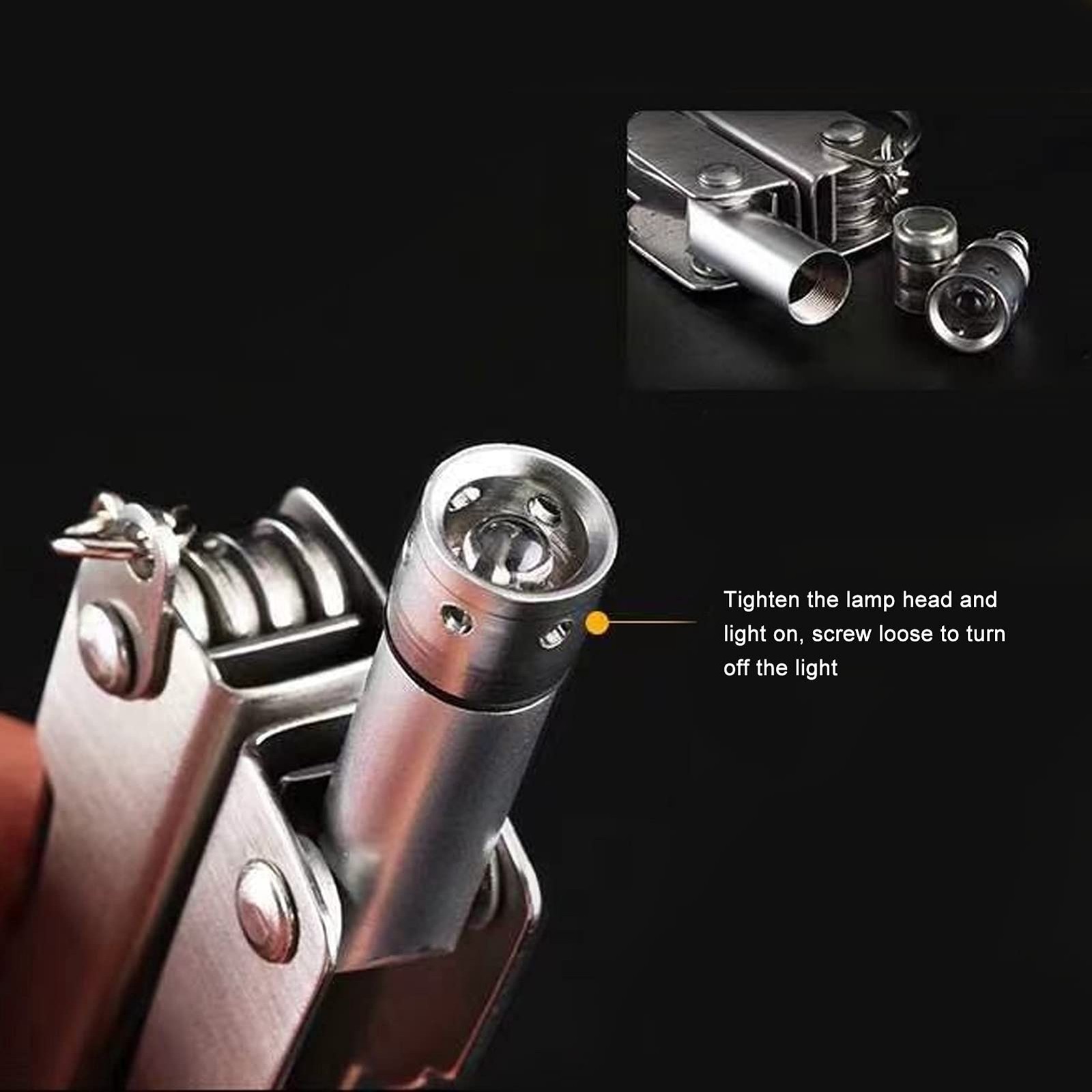 Multitool Pliers with Light, Pocket Multi Tool with Wire Cutter, Screwdriver…