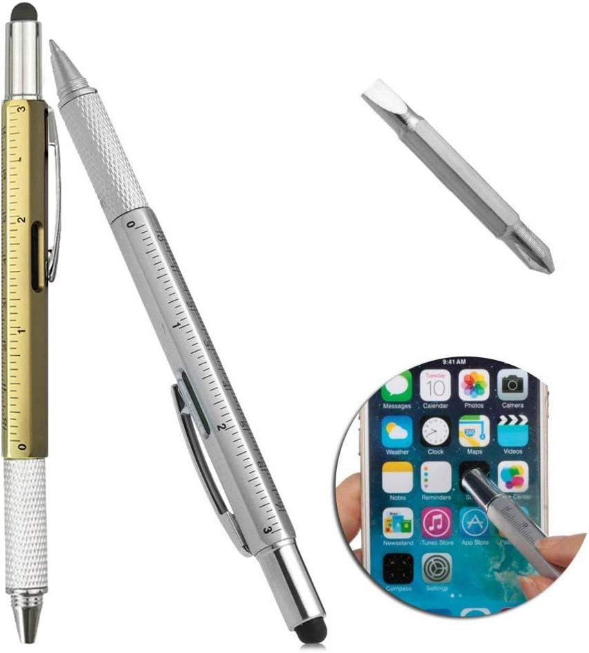 8 Pieces Gift Pen for Men 6 in 1 Multitool Tech Tool Pen Screwdriver Pen With