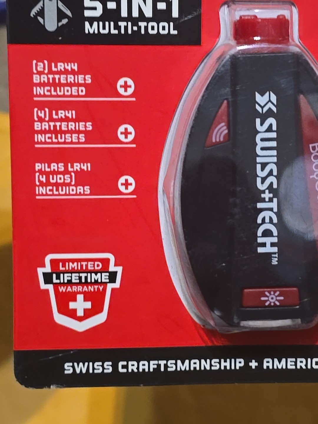 SWISS + TECH 5-IN-1 MULTI TOOL GLASS BREAKER SEAT BELT CUTTING SONIC ALARM NEW
