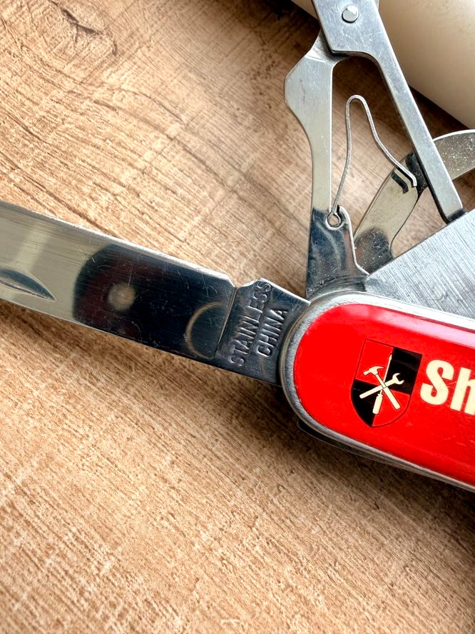 Sheffield Stainless Steel Multi-Tool Pocket Knife Corkscrew Saw Scissors & More