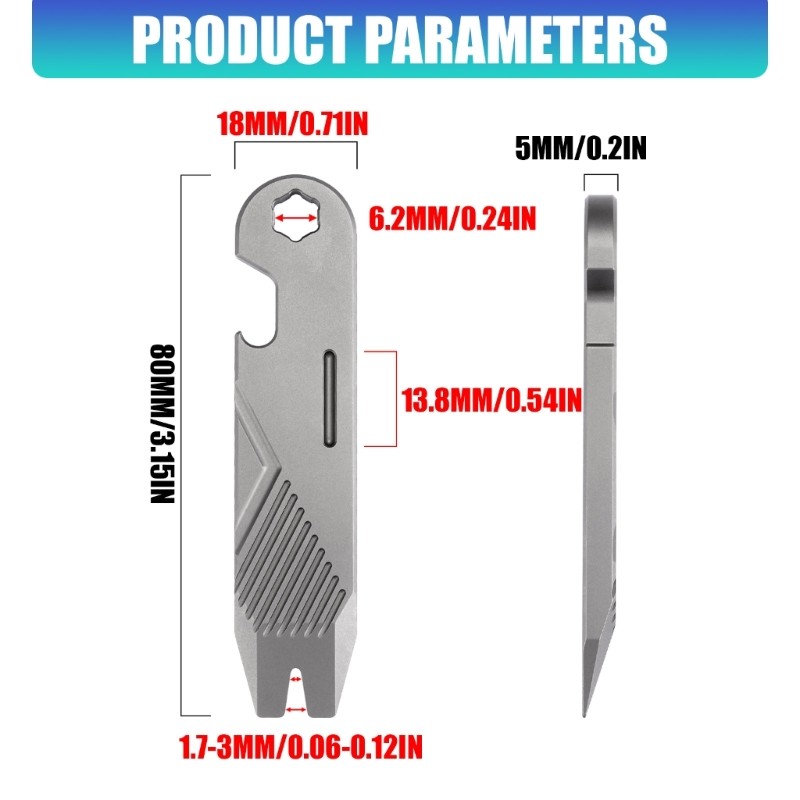 Metal Alloy Pocket Crowbars Portable Bottles Opener Nails Pullers Portable