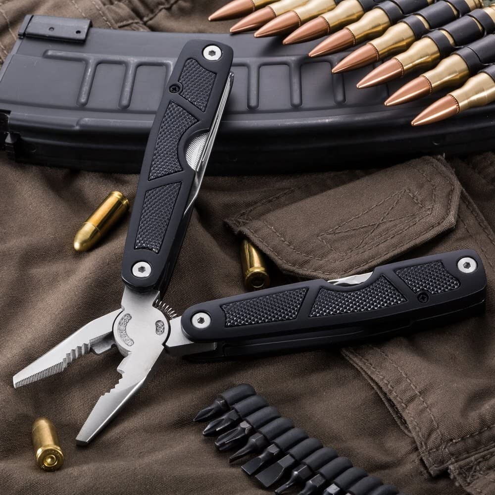 Multitool 25 in 1 Multi Tool Knife with Sheath and Bits-Survival Camping EDC