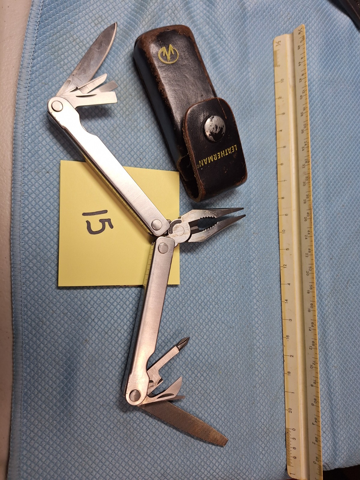 1 RARE LEATHERMAN ORIGINAL PST Multi Tool Knife BIG LETTERS RARE Lot 15