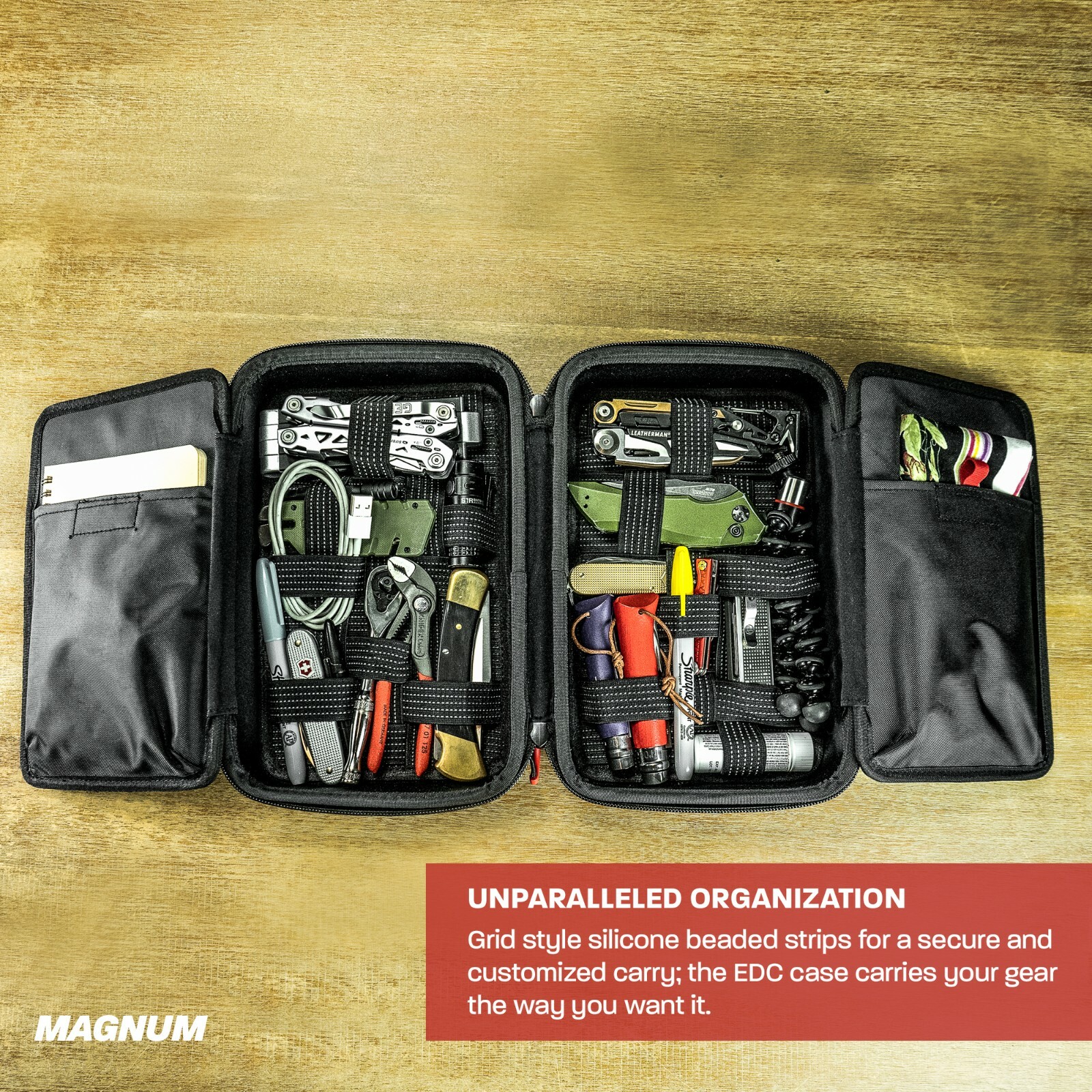 EDC Storage Organizer Case w/ Integrated Dump Tray – Everyday Carry Gear