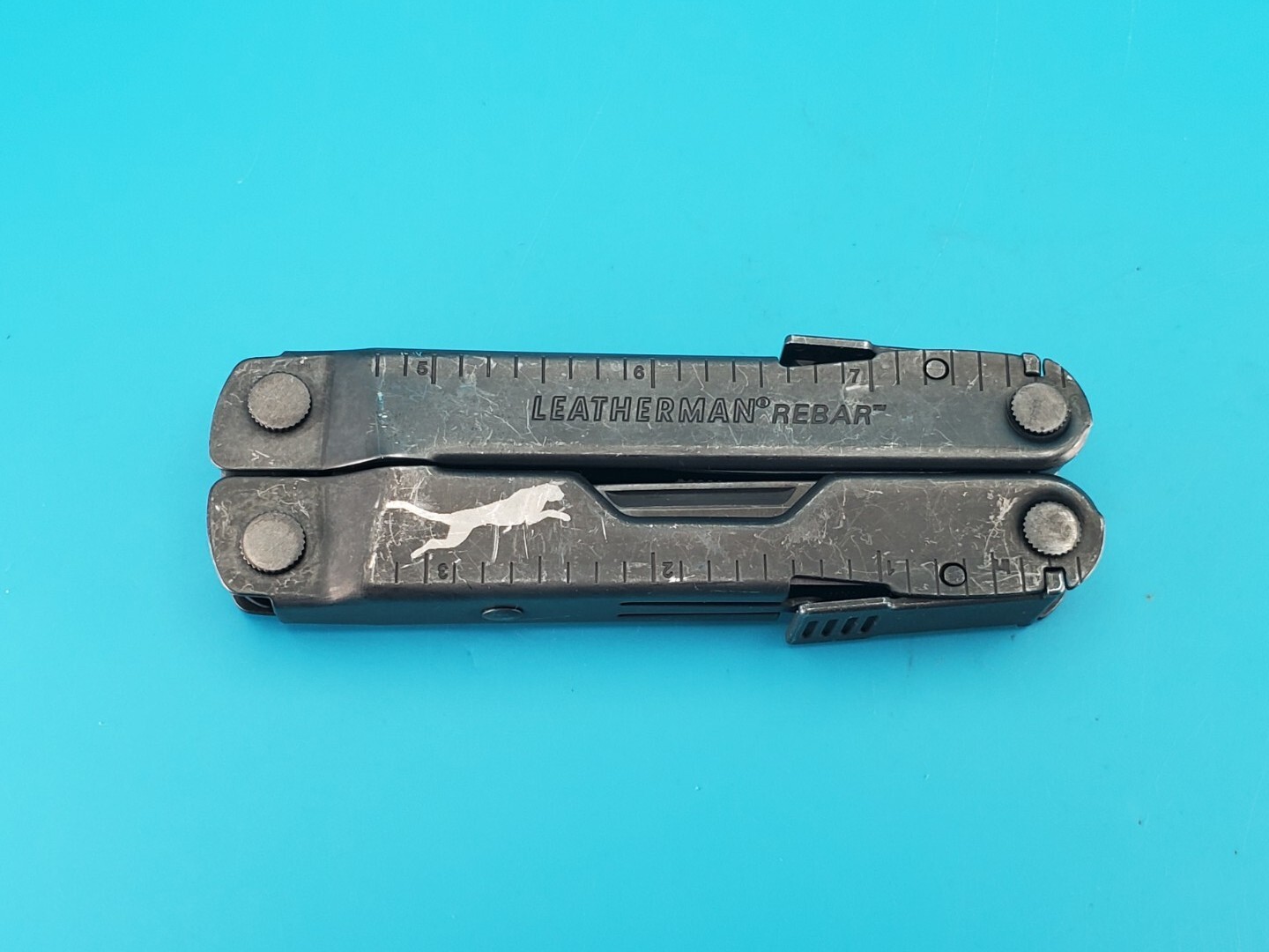 Leatherman Rebar Multi-Tool! BLACK OXIDE! Puma on Handle!