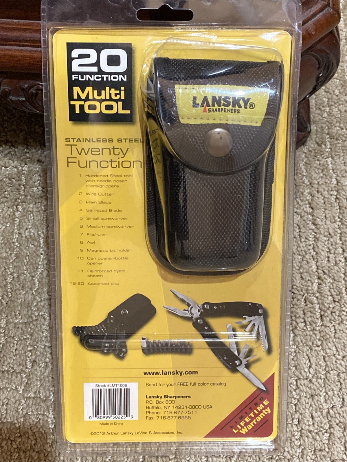 Lansky 20 Function Multi-Tool + 10 Socket Bit Set, Stainless Steel #LMT100B