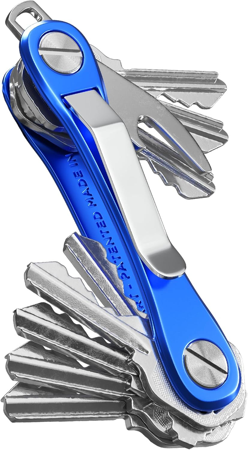 Keysmart Rugged – Multitool Key Holder for Keychain W/Bottle Opener and Pocket C