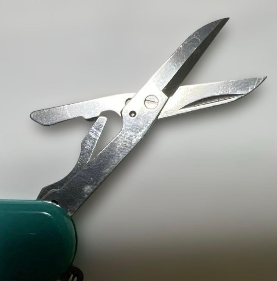 Vintage Rare Wenger 6 Toku Army Knife Teal Blue Green Color