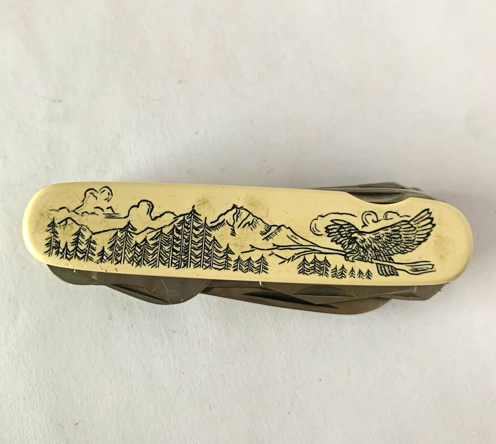 200th Anniversary 10-Tool Pocket Knife, Stainless, Ivory Colored Handle