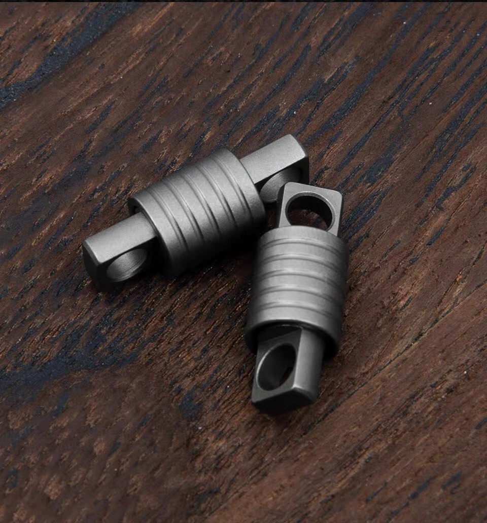 New EDC Mini Titanium Alloy Waterproof Case Portable Keychain Pendant Multi Tool