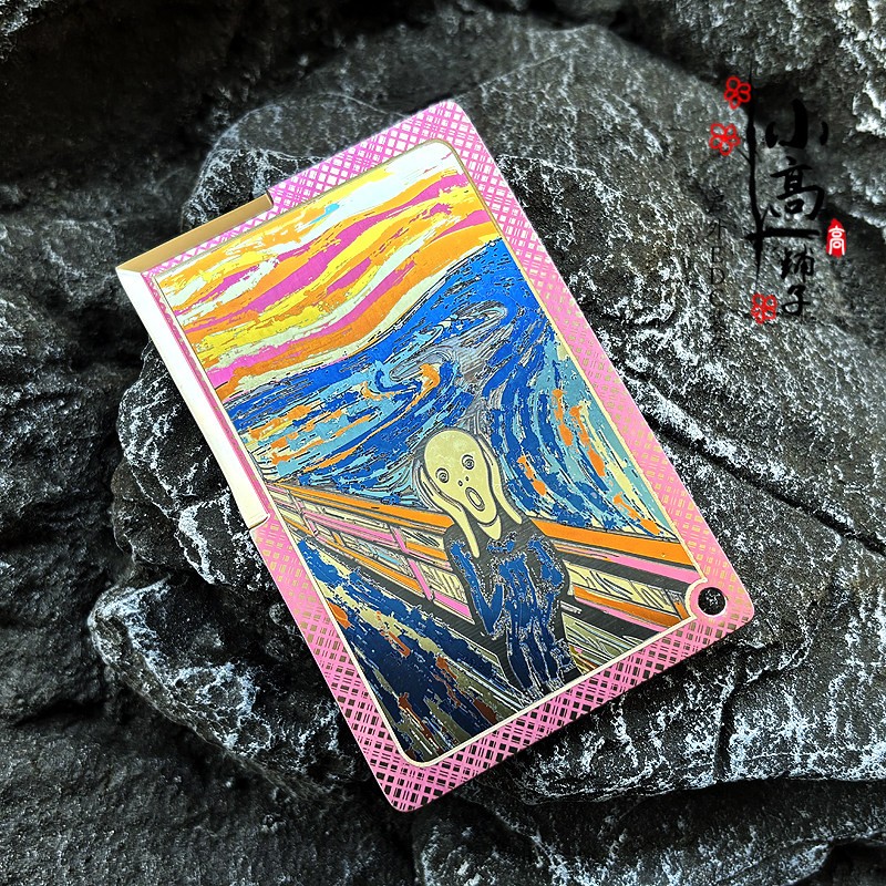 Scream Art Inspired Multifunctional Titanium alloy TC4 Tool Card Survival Daily
