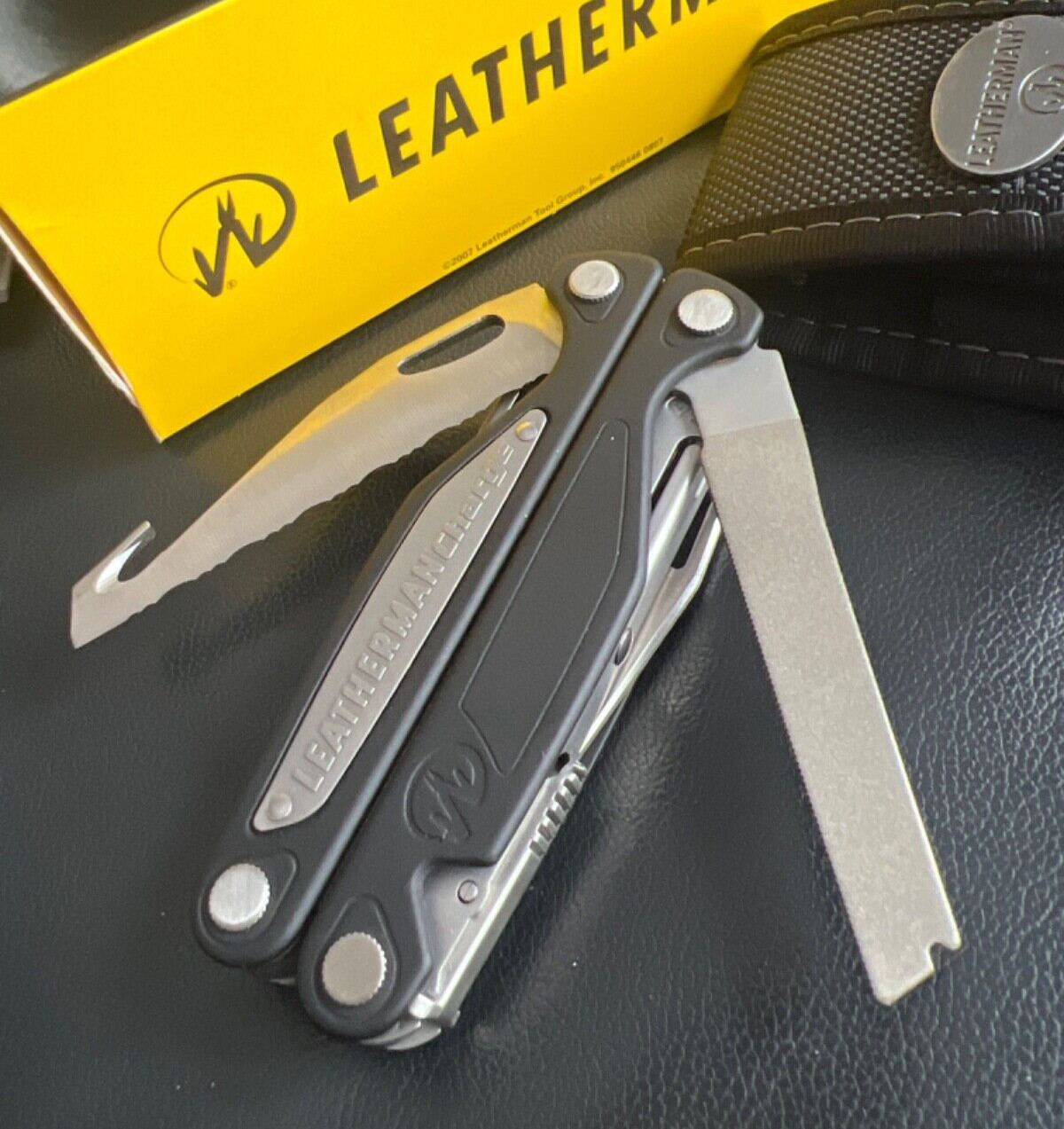 NOS Leatherman Charge ALX 1st Generation New W Box, Papers, Sheath, Extra Bits