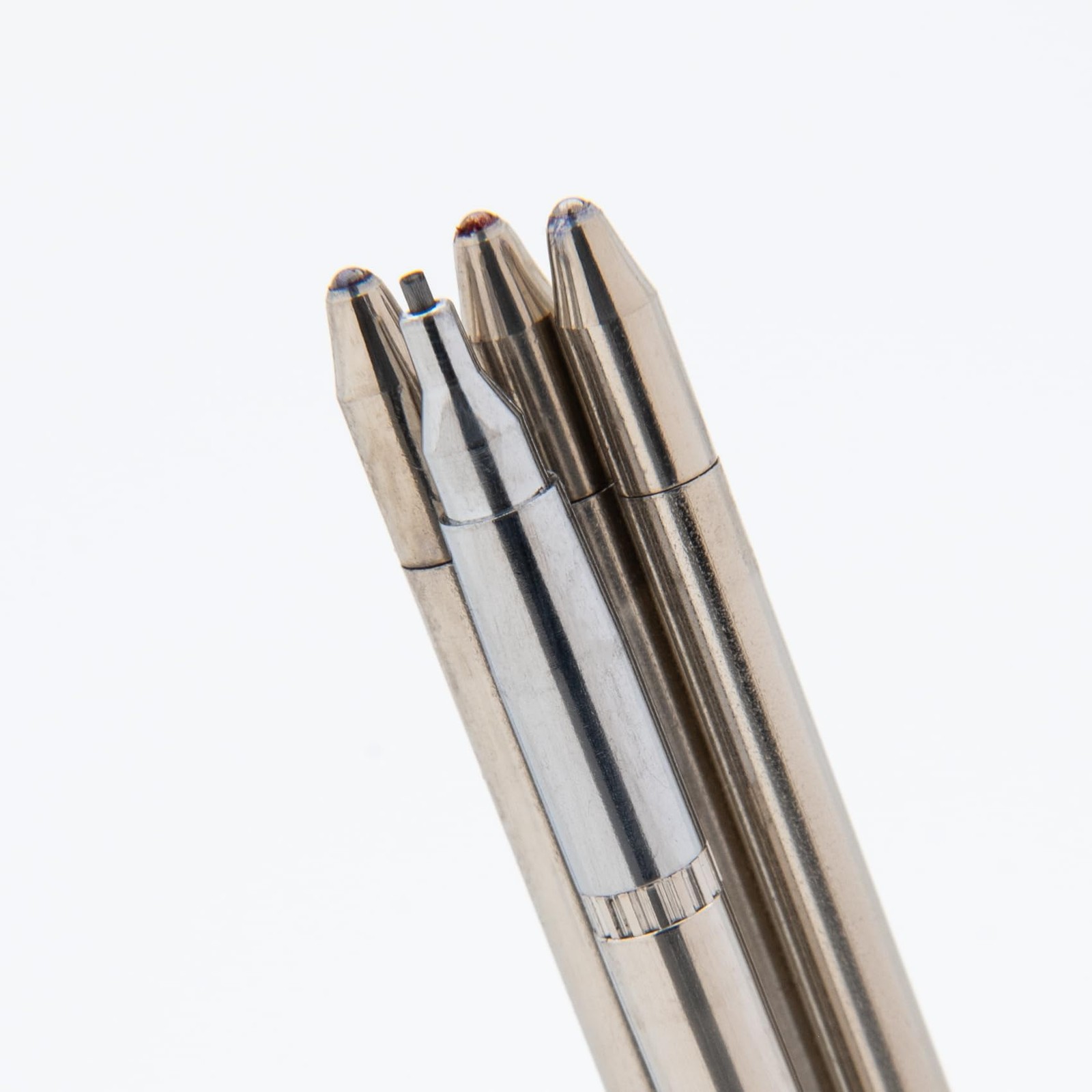 Monteverde USA Quadro 4-in-1 Multifunction Pen – Silver Finish – 3 Ballpoint …