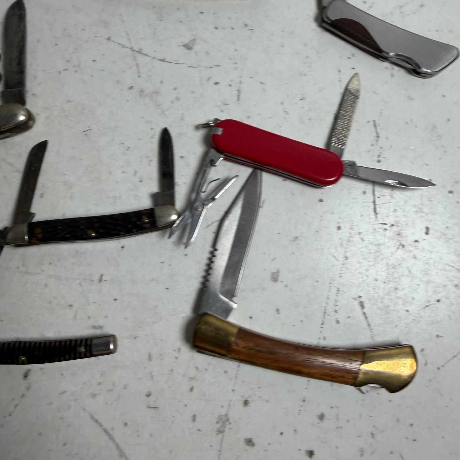 Vintage Stainless Steel Compact Pocket Survival Folding Multi-tool – Lot of 13