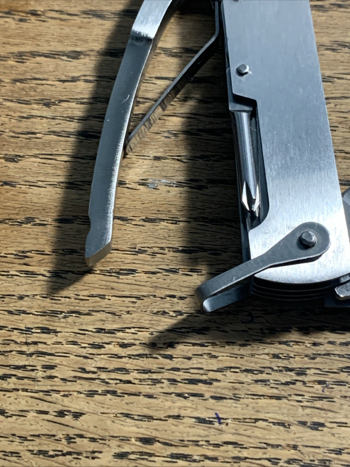 Silver Toned New Multi Tool with Black Case New Never Used