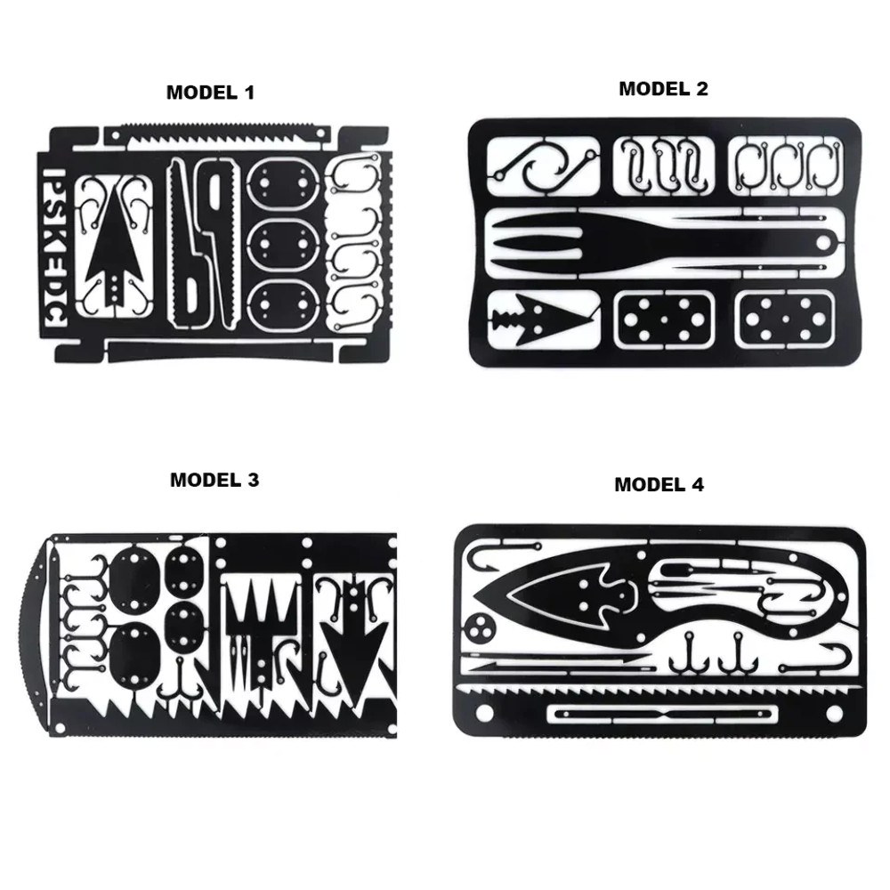 Metal Wallet Camping Survival Card Fishing As Seen On TV FREE USA SHIPPING SHIPS