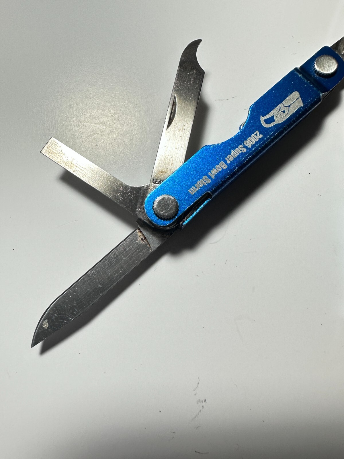 Leatherman MICRA Blue SEATTLE SEAHAWKS 2006 Super Bowl Potelco Multi Tool Knife