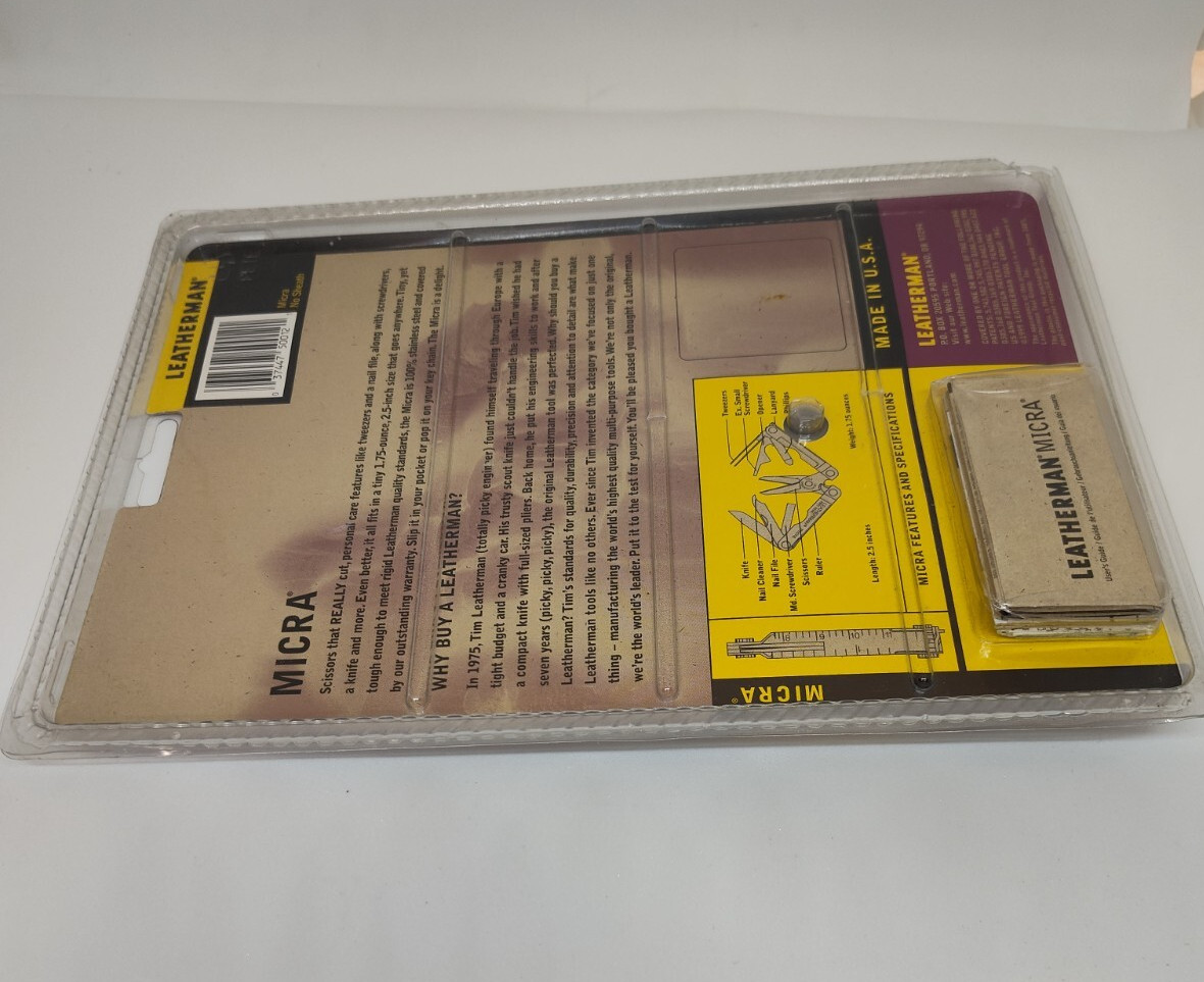 Leatherman Original Micra Made in USA Multitools w/ User Guide New & Sealed