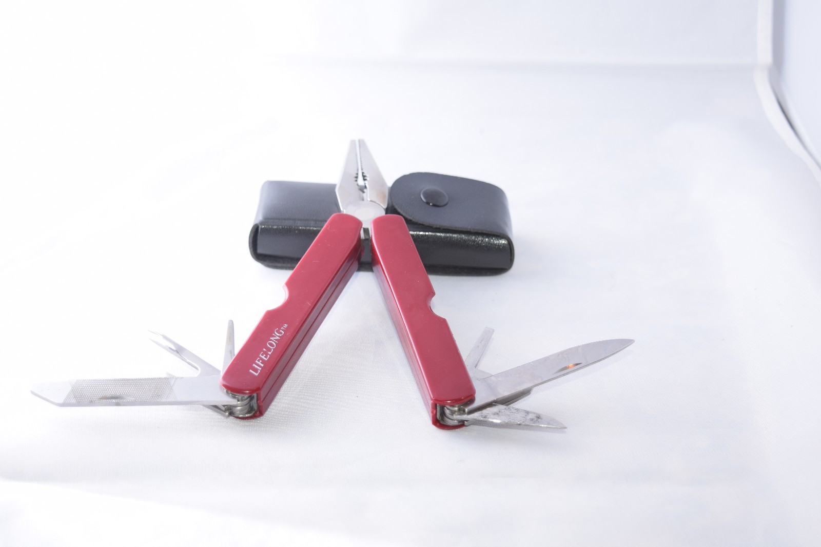 Lifelong Multi Tool 9 Tools in One. Stainless Pliers, knives, tools. In Case