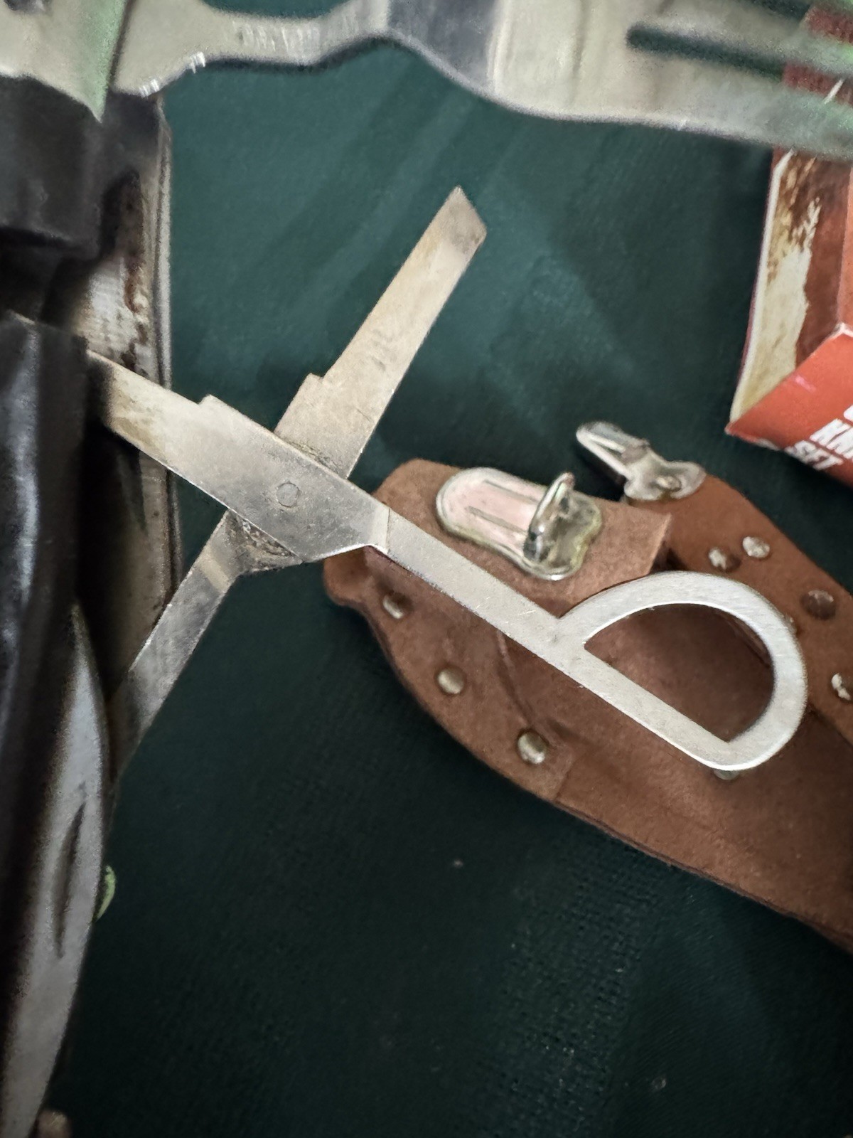 Vintage 11-in-1 Combination Knife Set Multi-Tool Stainless, Leather Sheath/Box,