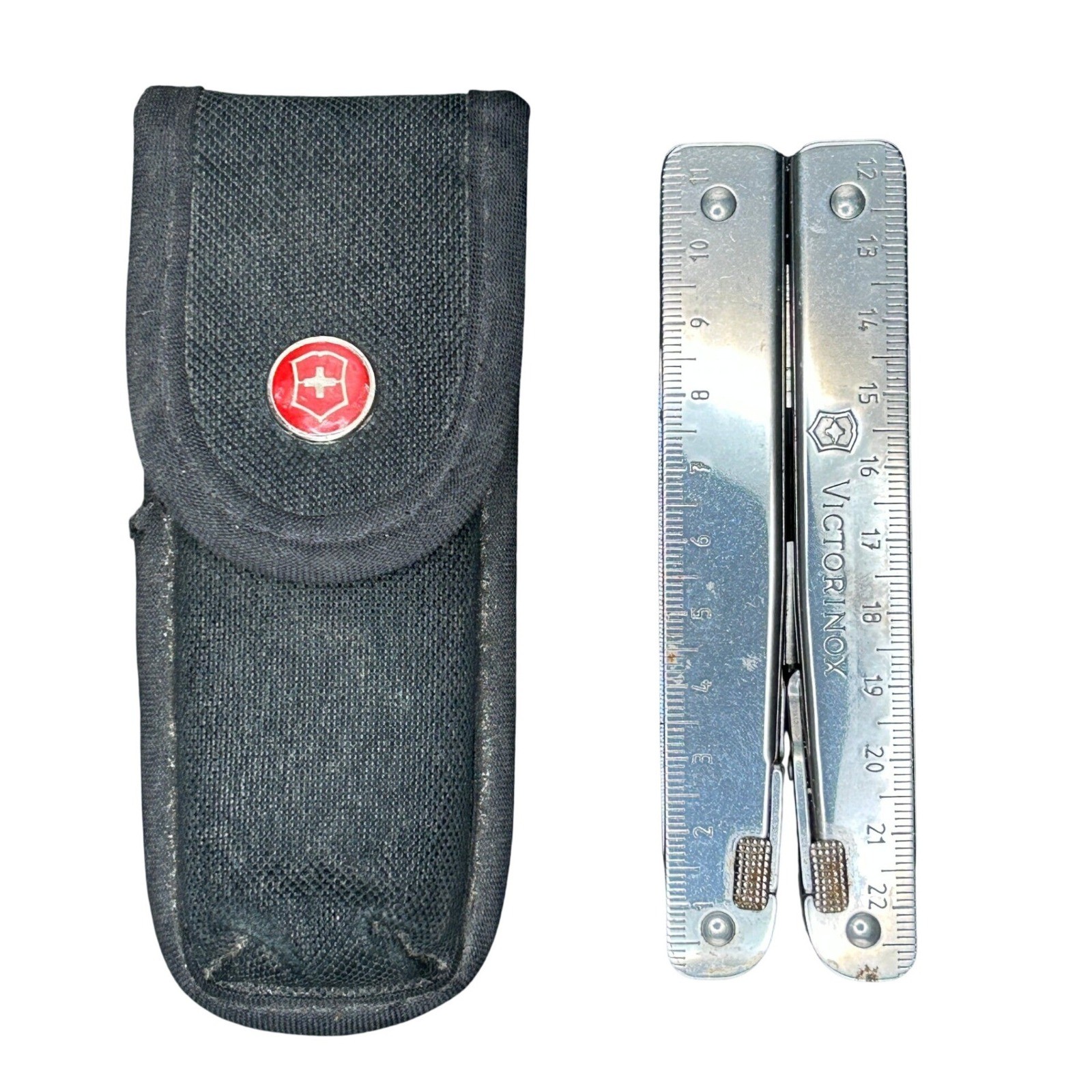 VTG Victorinox SwissTool Multi-Tool Stainless Steel W/Black Pouch Swiss Made