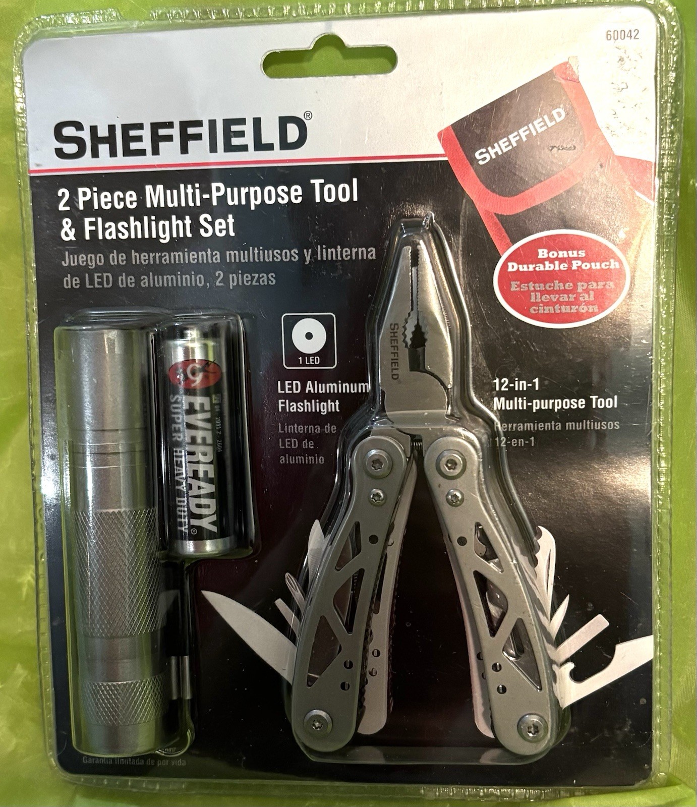 Sheffield Multi-Purpose Tool & Flashlight Set