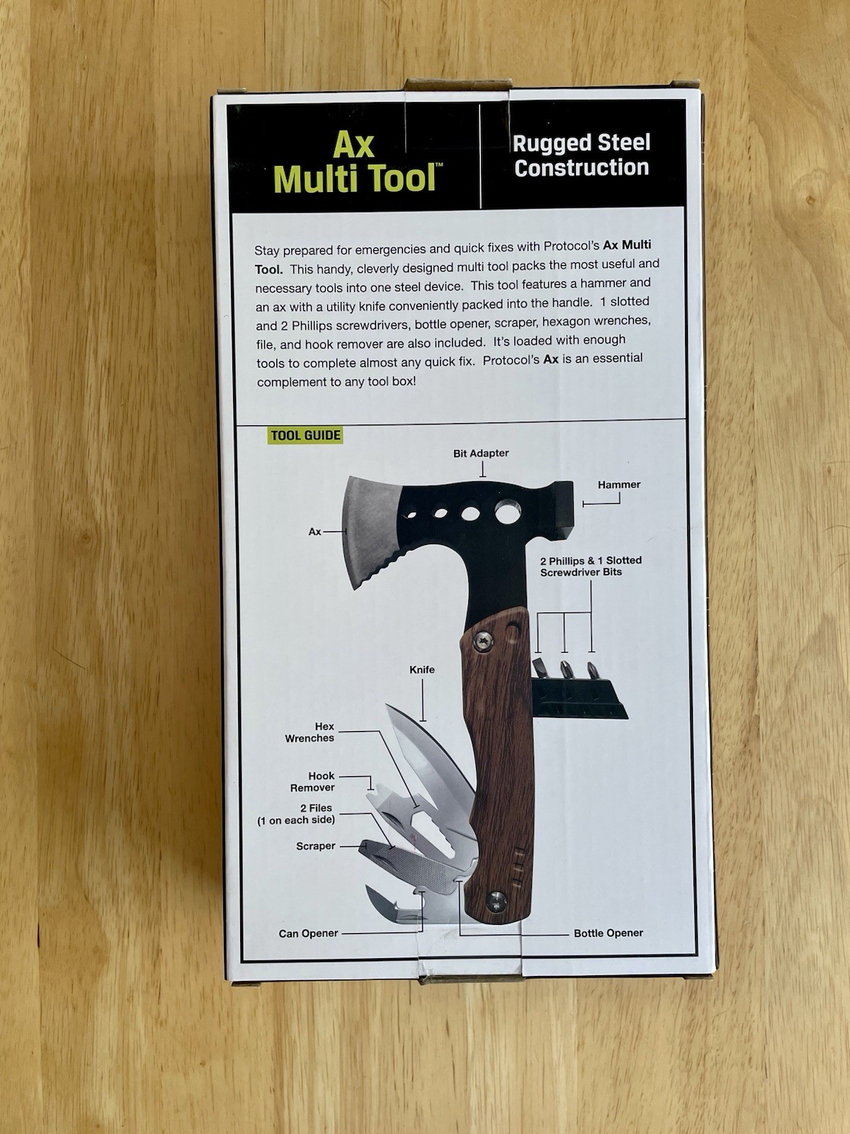 Protocol AX – 17 in 1 Steel Multipurpose Tool NIB