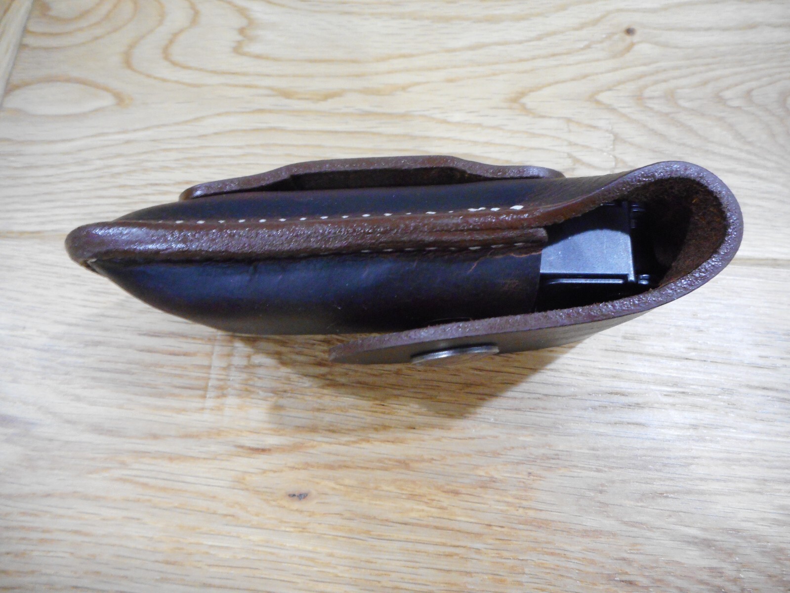 Leatherman Super tool 300 Crazy Horse leather sheath. Buffalo snap. Sheath only.