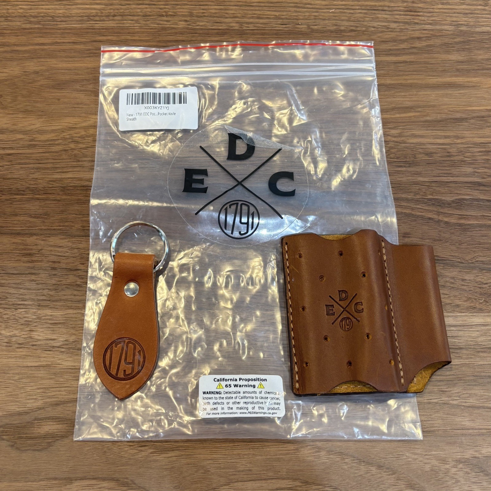 1791 EDC Pocket Duo Chestnut Brown Leather Pocket Organizer Multitool Wallet NEW