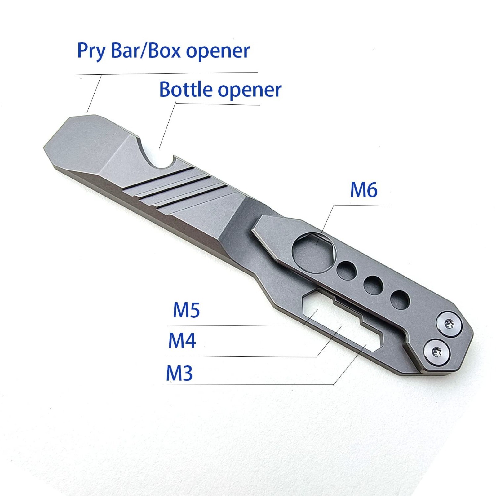 Titanium Pry Bar Outdoor Prybar EDC Wrench Bottle Opener Multi-function tool …