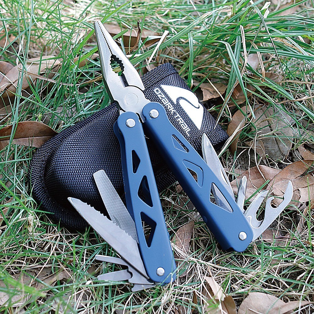 12-in-1 Multitool with Pliers Knife Screwdrivers for Camping Hiking Outdoor