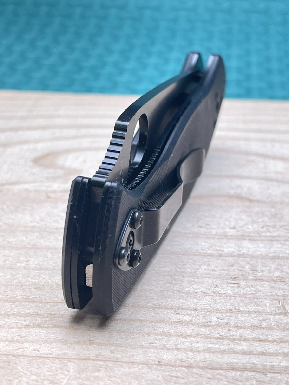 Spyderco Tenacious with Logo Black 8Cr13Mov G-10 Folding Pocket Knife
