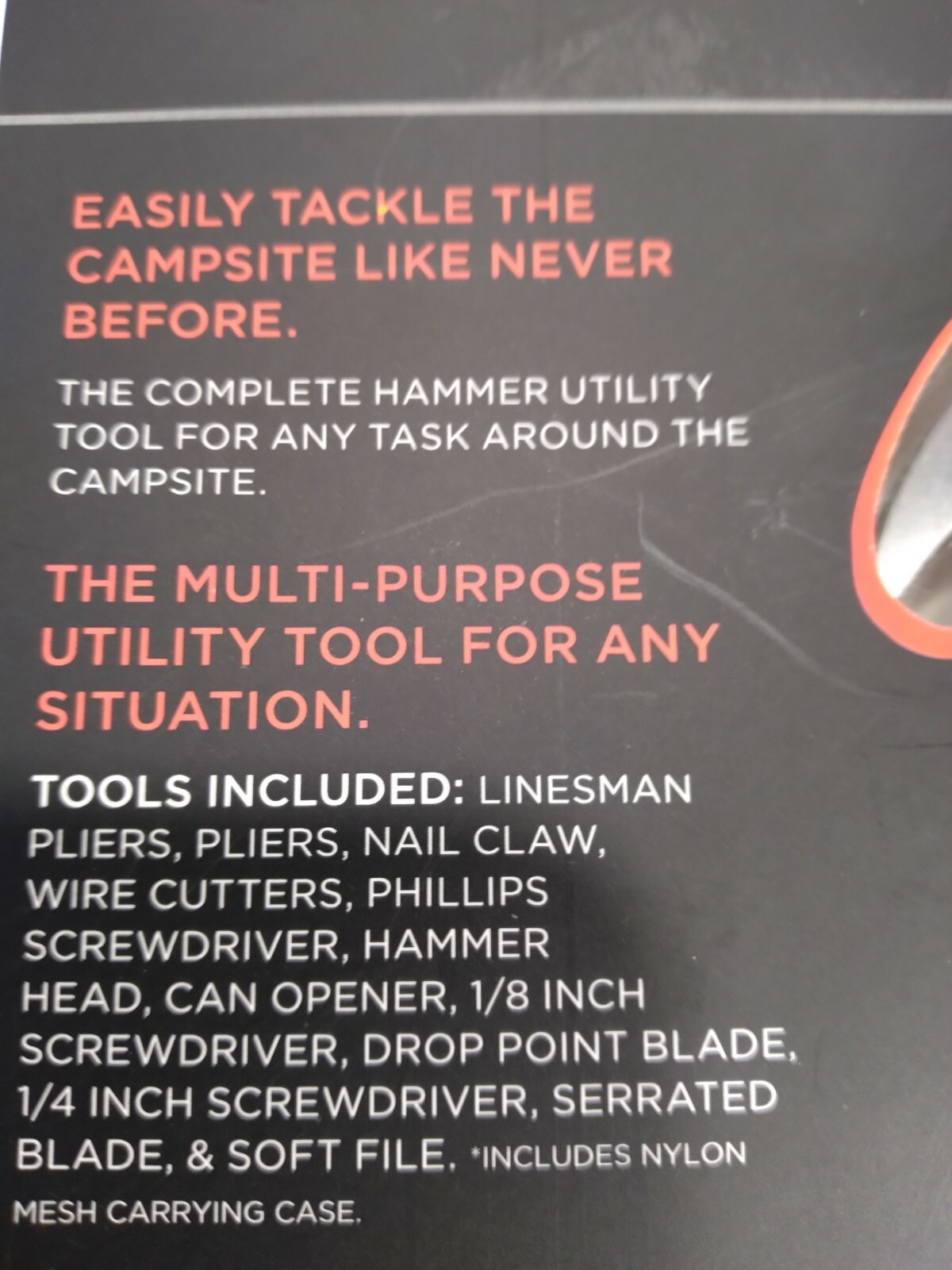 SNAG HD STRIKER 12-IN-1 SURVIVAL MULTI-TOOL NEW, FACTORY SEALED.