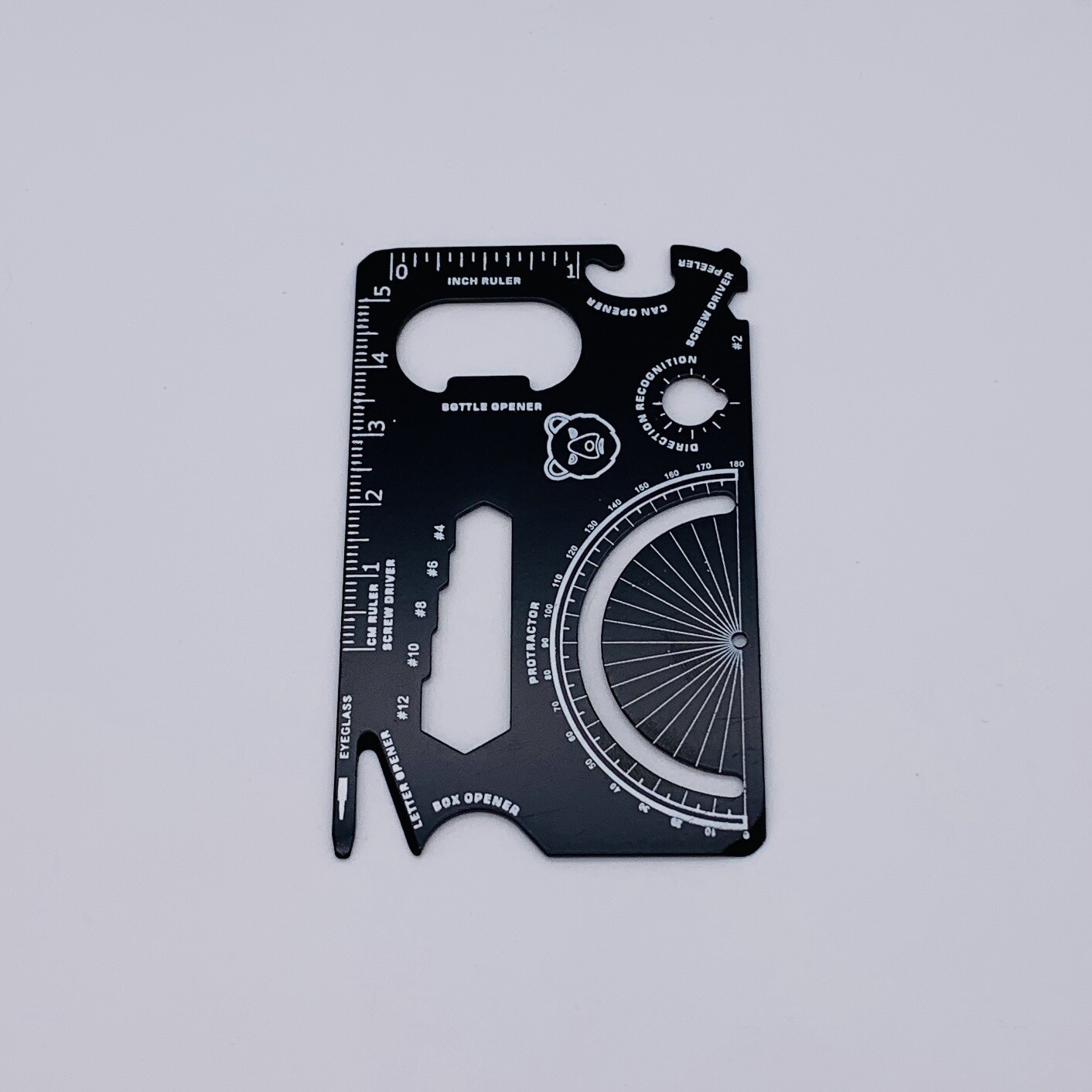 Heleman 19 in 1 Tools Multi Tool Metal Card Model RZ001 Black – Open Box