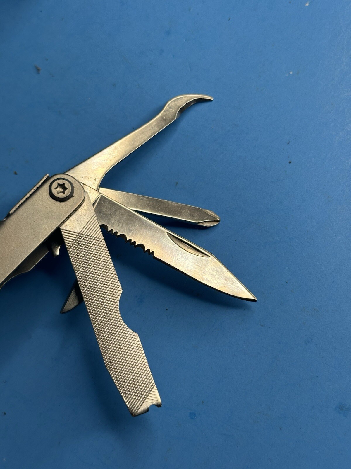 Vintage Schrade Tough Multi Tool Pliers and Other Tools with Sheath USA #468