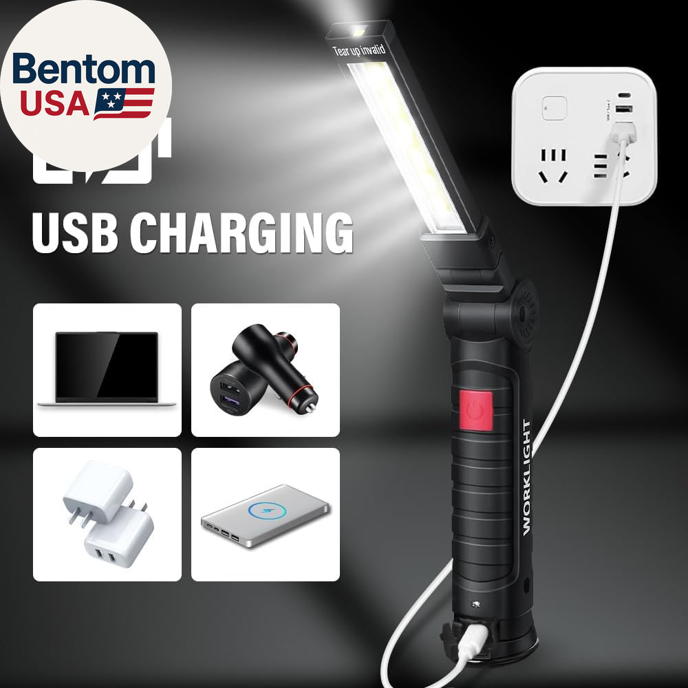 Tool Fathers Day Dad Gifts for Men Him Husband, LED Rechargeable Work Light for